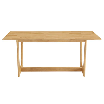 Solara 71" Rectangle Wood Dining Table by Furniture For America