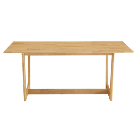 Solara 71" Rectangle Wood Dining Table in Natural