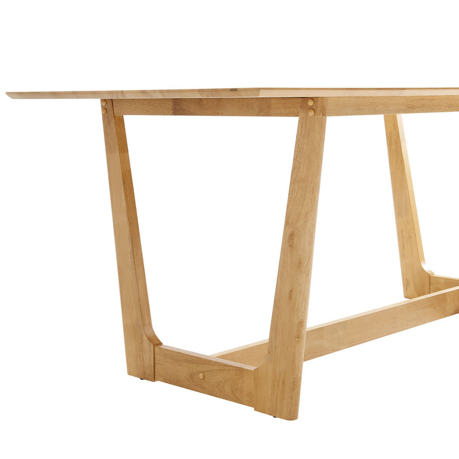 Marble 71" Rectangle Wood Dining Table in Natural