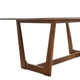 Marble 71" Rectangle Wood Dining Table in Walnut