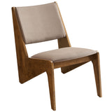 Ardmore Vegan Leather Accent Chairs Set of 2 in Walnut Brown