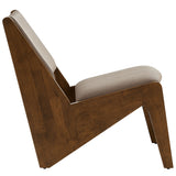 Ardmore Vegan Leather Accent Chairs Set of 2 in Walnut Brown