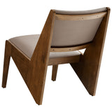 Ardmore Vegan Leather Accent Chairs Set of 2 in Walnut Brown