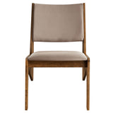 Ardmore Vegan Leather Accent Chairs Set of 2 in Walnut Brown