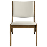 Ardmore Vegan Leather Accent Chairs Set of 2 in Weathered Oak Stone