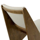 Ardmore Vegan Leather Accent Chairs Set of 2 in Weathered Oak Stone