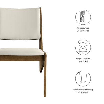 Rylina Vegan Leather Accent Chairs Set of 2 by Furniture For America