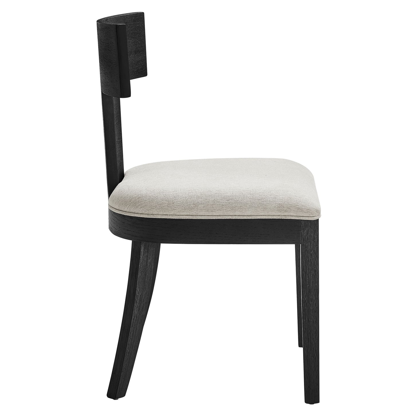 Peregrine Wood and Fabric Upholstered Dining Chairs Set of 2 by Furniture for America