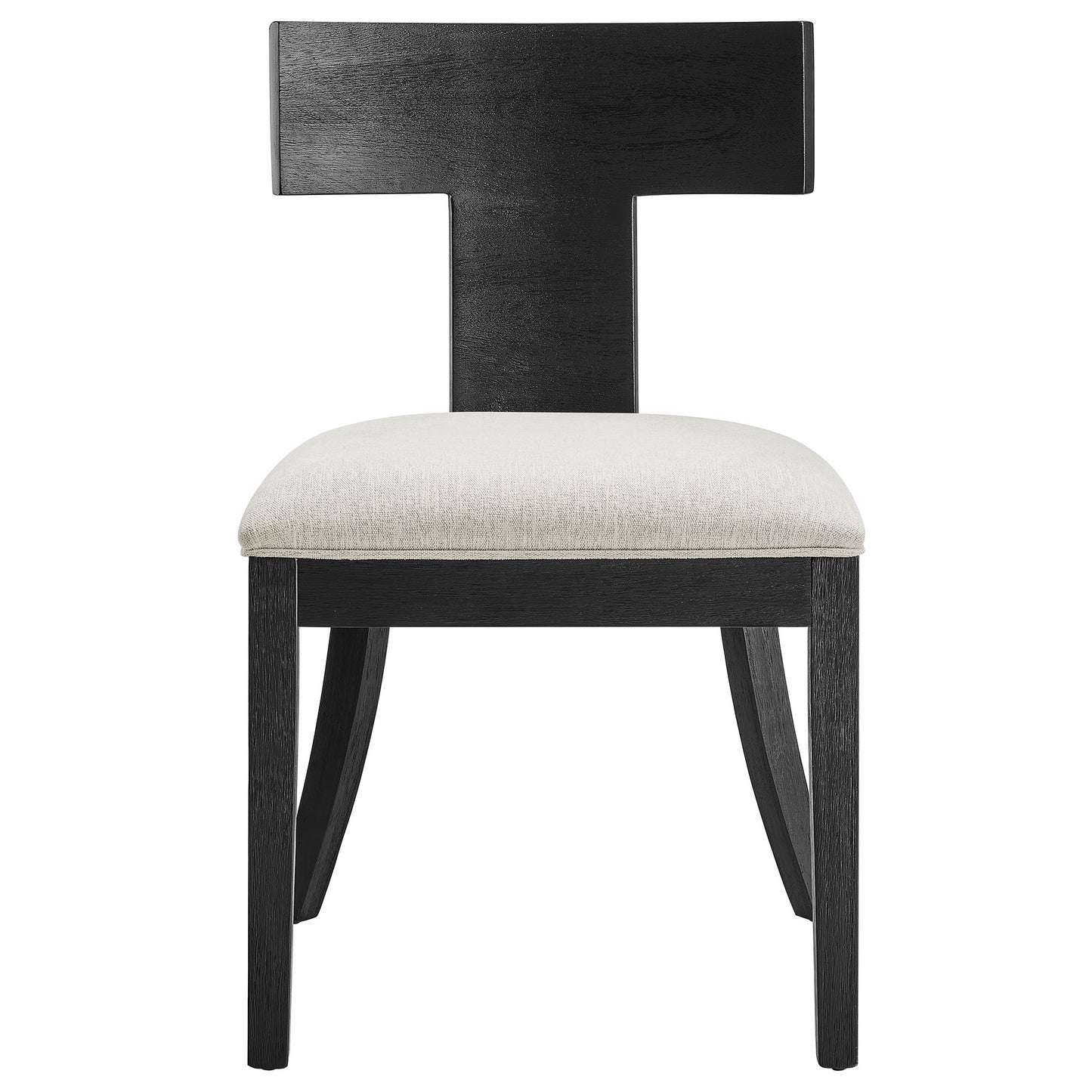 Peregrine Wood and Fabric Upholstered Dining Chairs Set of 2 by Furniture for America