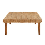 Terra Outdoor Patio Wicker Outdoor Patio Rattan Coffee Table in Natural