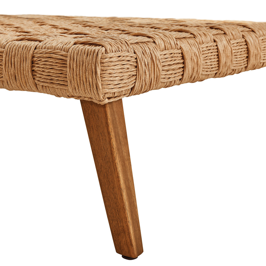 Terra Outdoor Patio Wicker Outdoor Patio Rattan Coffee Table in Natural