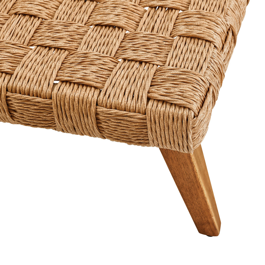 Terra Outdoor Patio Wicker Outdoor Patio Rattan Coffee Table in Natural