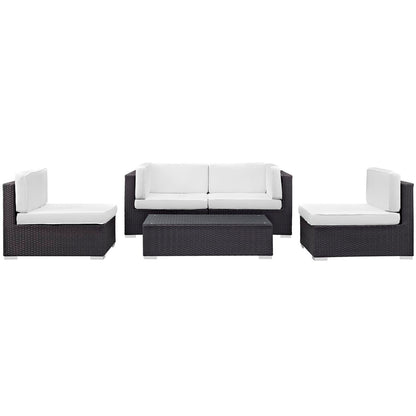Camfora 5 Piece Outdoor Patio Sectional Set by Furniture For America