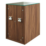 Vera 62" Wall-Mount Double Sink Bathroom Vanity in Walnut Black