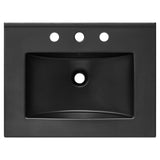 Vera 62" Wall-Mount Double Sink Bathroom Vanity in Walnut Black