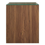 Vera 62" Wall-Mount Double Sink Bathroom Vanity in Walnut White