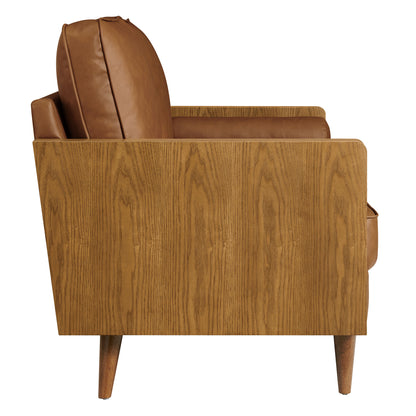 Kellan Vegan Leather Loveseat by Furniture for America