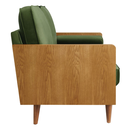 Kellan Performance Velvet Sofa by Furniture for America