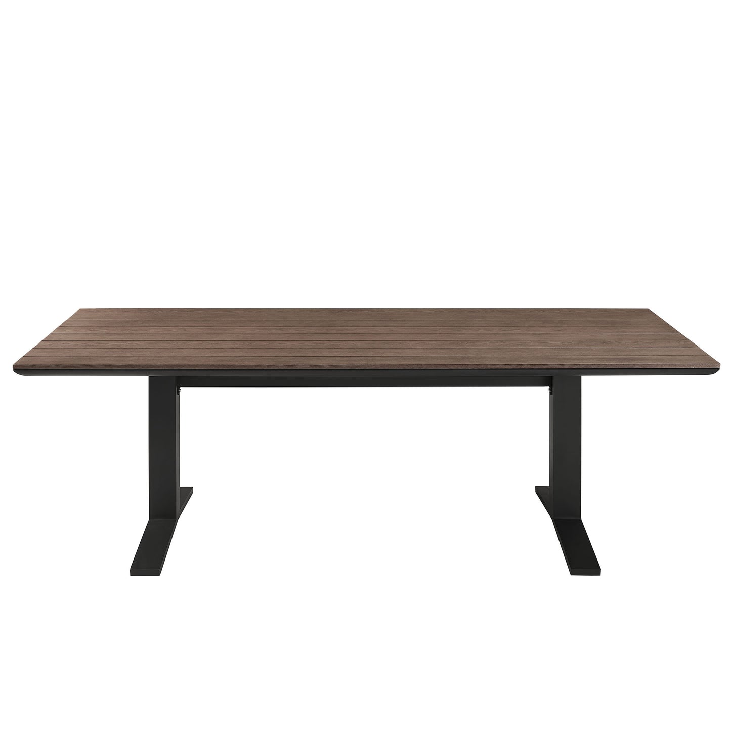 Amber 9-Piece Outdoor Patio Aluminum Dining Set in Charcoal