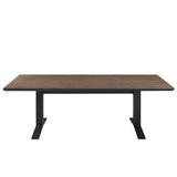 Amber 9-Piece Outdoor Patio Aluminum Dining Set in Charcoal