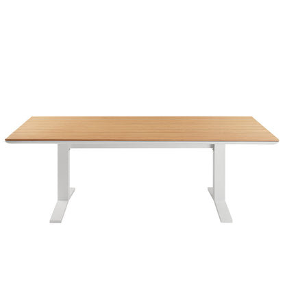 Gavelston 91" Outdoor Patio Aluminum Dining Table by Furniture For America
