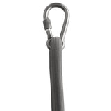 Ubeda Outdoor Patio Aluminum Swing Chair in Charcoal Charcoal