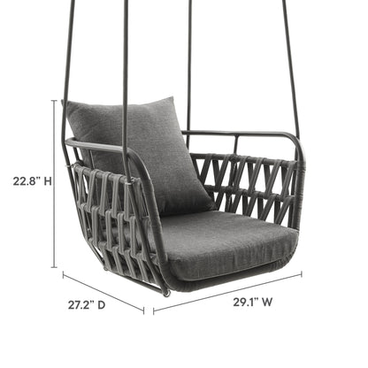 Kaliah Outdoor Patio Aluminum Swing Chair by Furniture for America