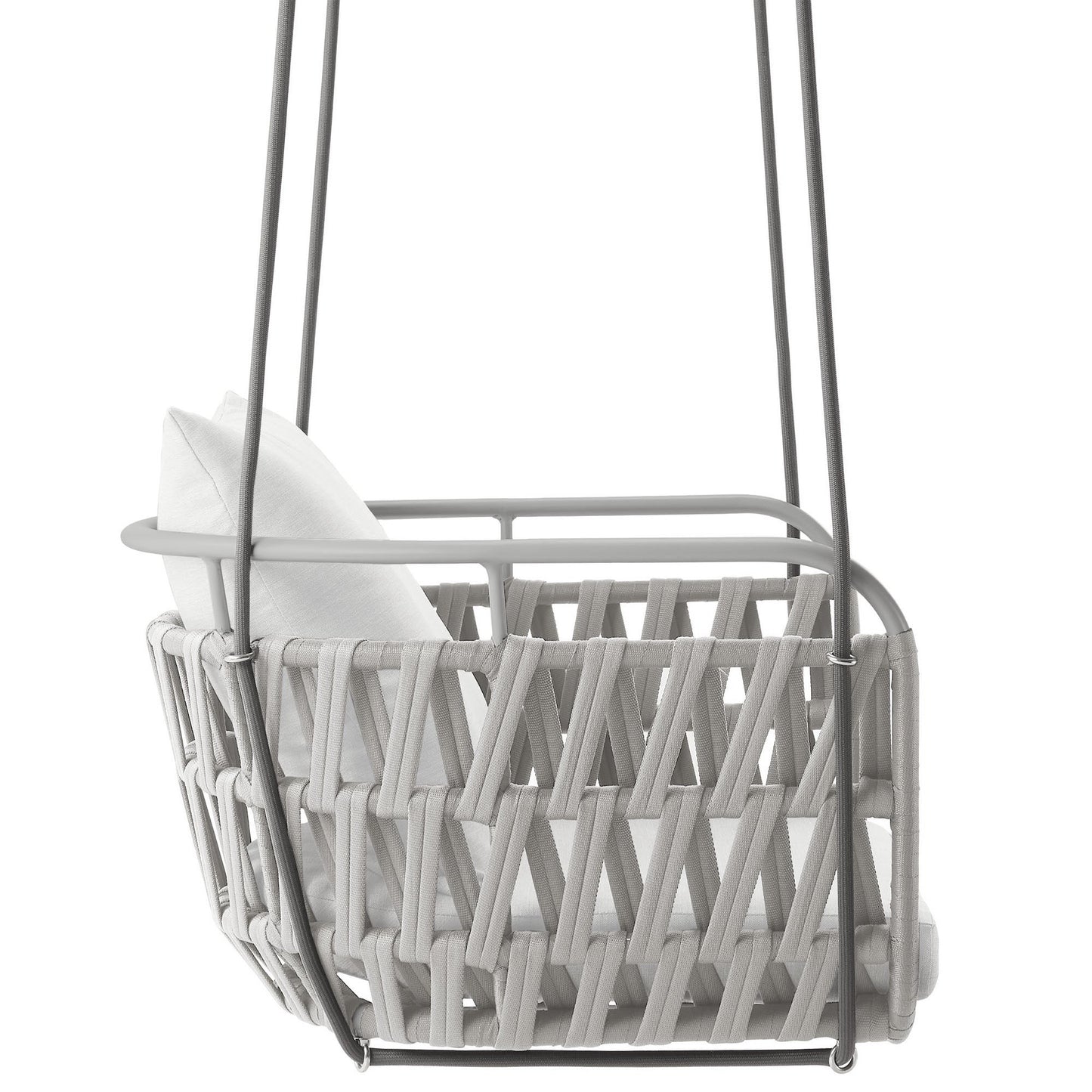 Kaliah Outdoor Patio Aluminum Swing Chair by Furniture for America
