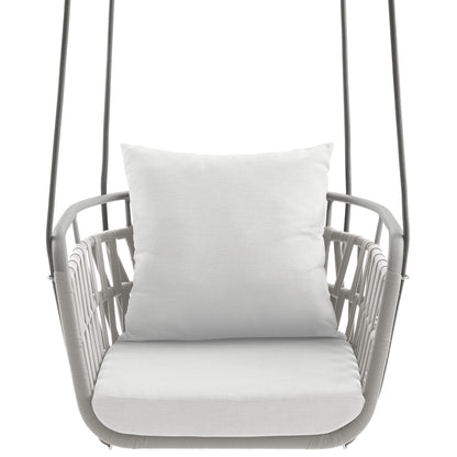 Kaliah Outdoor Patio Aluminum Swing Chair by Furniture for America