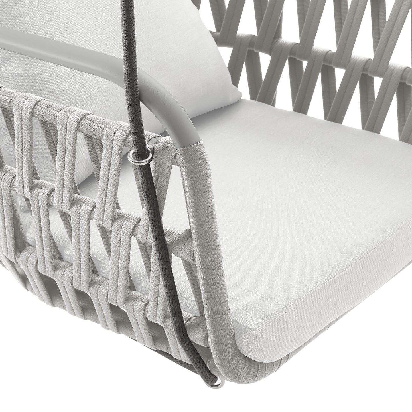 Kaliah Outdoor Patio Aluminum Swing Chair by Furniture for America