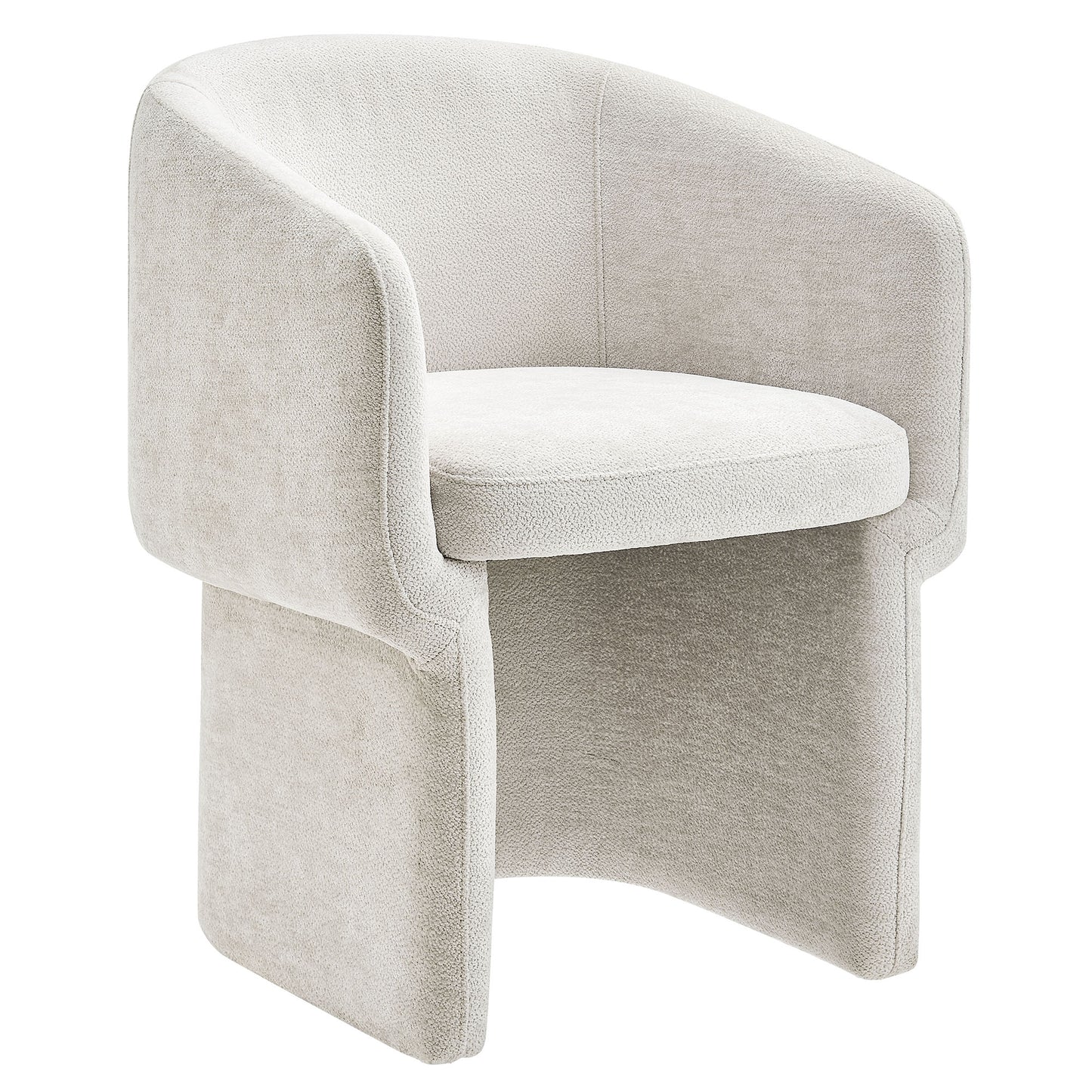 Verity Barrel Back Chenille Dining Armchair by Furniture For America