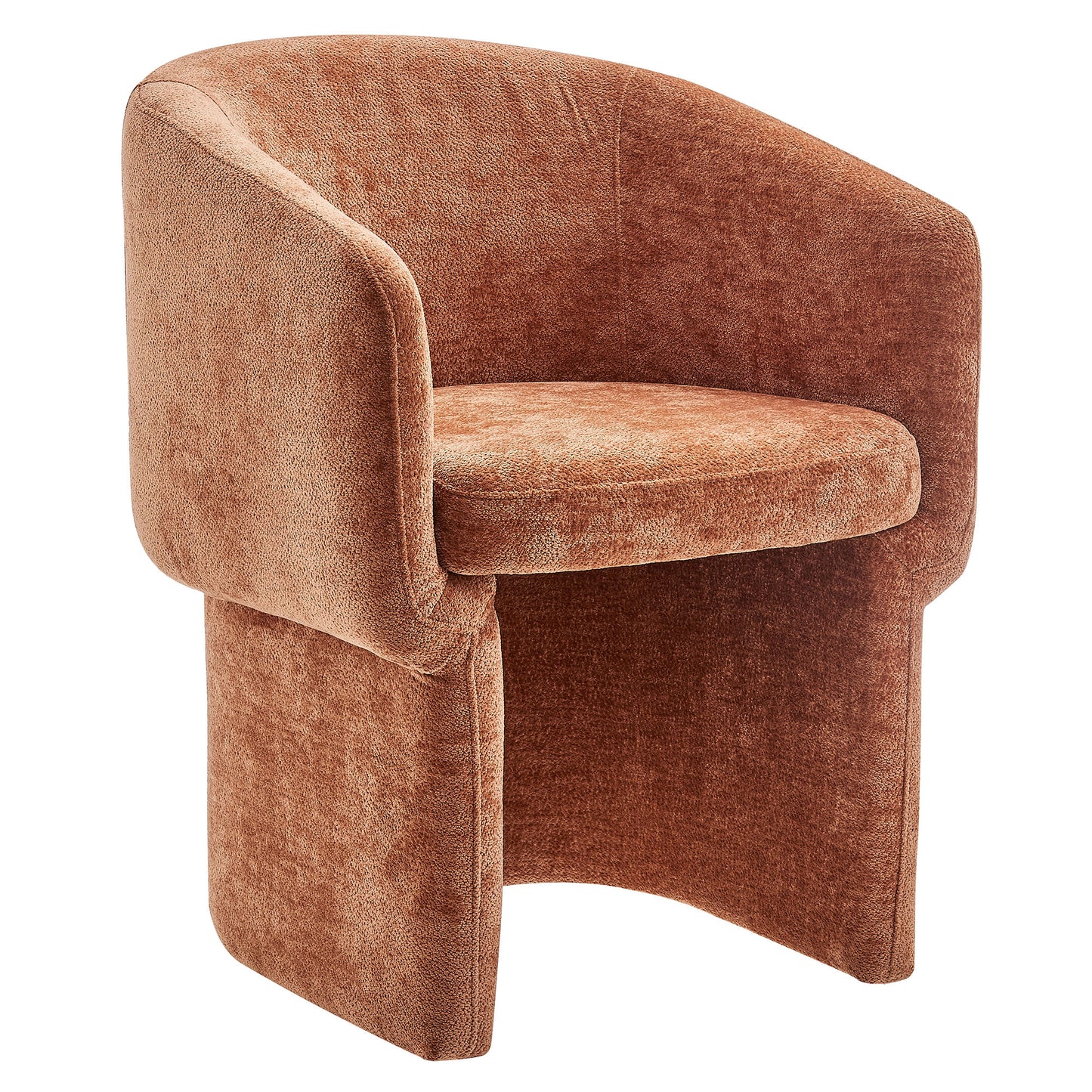 Verity Barrel Back Chenille Dining Armchair by Furniture For America