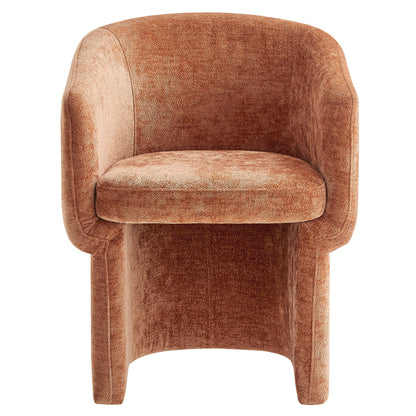 Verity Barrel Back Chenille Dining Armchair by Furniture For America