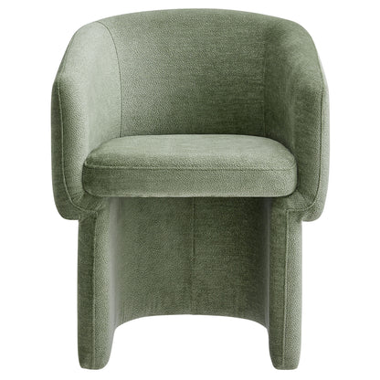 Verity Barrel Back Chenille Dining Armchair by Furniture For America