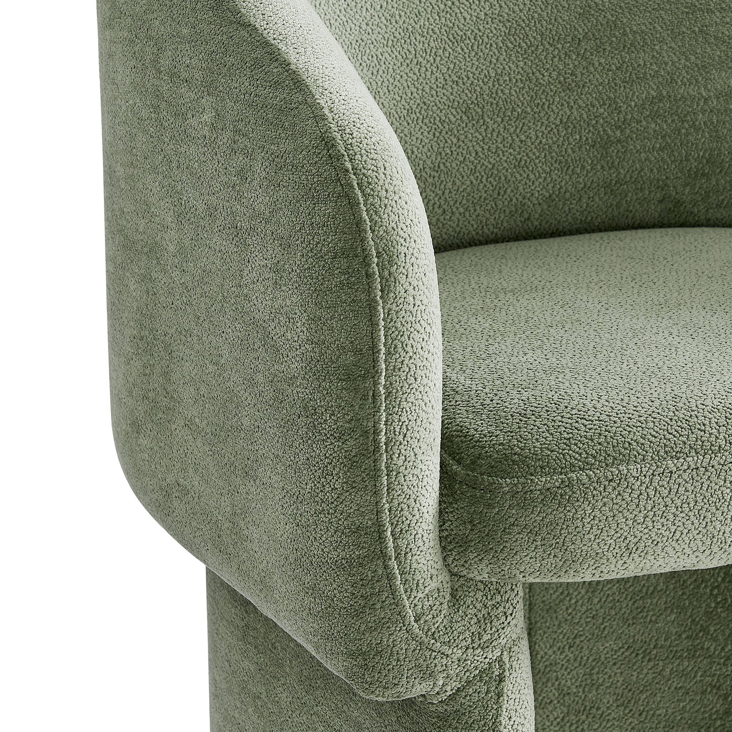 Verity Barrel Back Chenille Dining Armchair by Furniture For America
