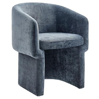 Verity Barrel Back Chenille Dining Armchair by Furniture For America
