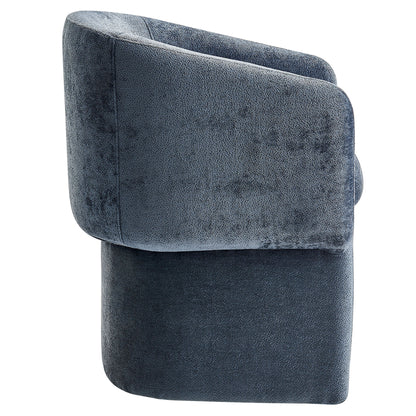 Verity Barrel Back Chenille Dining Armchair by Furniture For America
