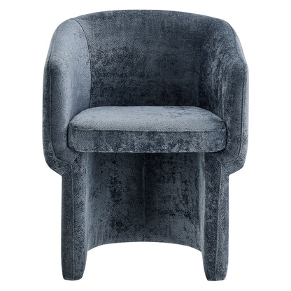 Verity Barrel Back Chenille Dining Armchair by Furniture For America