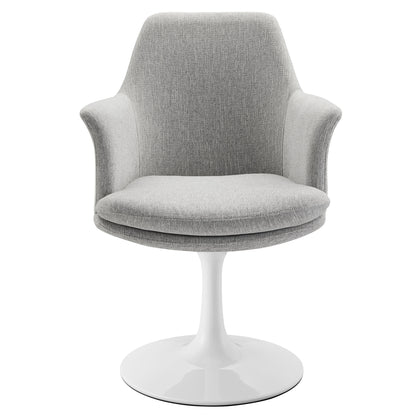 Lippa Swivel Dining Upholstered Armchair by Furniture For America