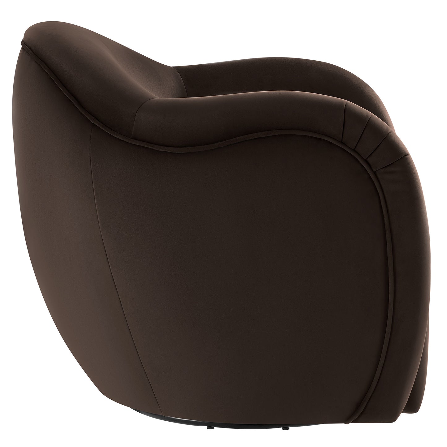Compose Performance Velvet Swivel Armchair by Furniture For America
