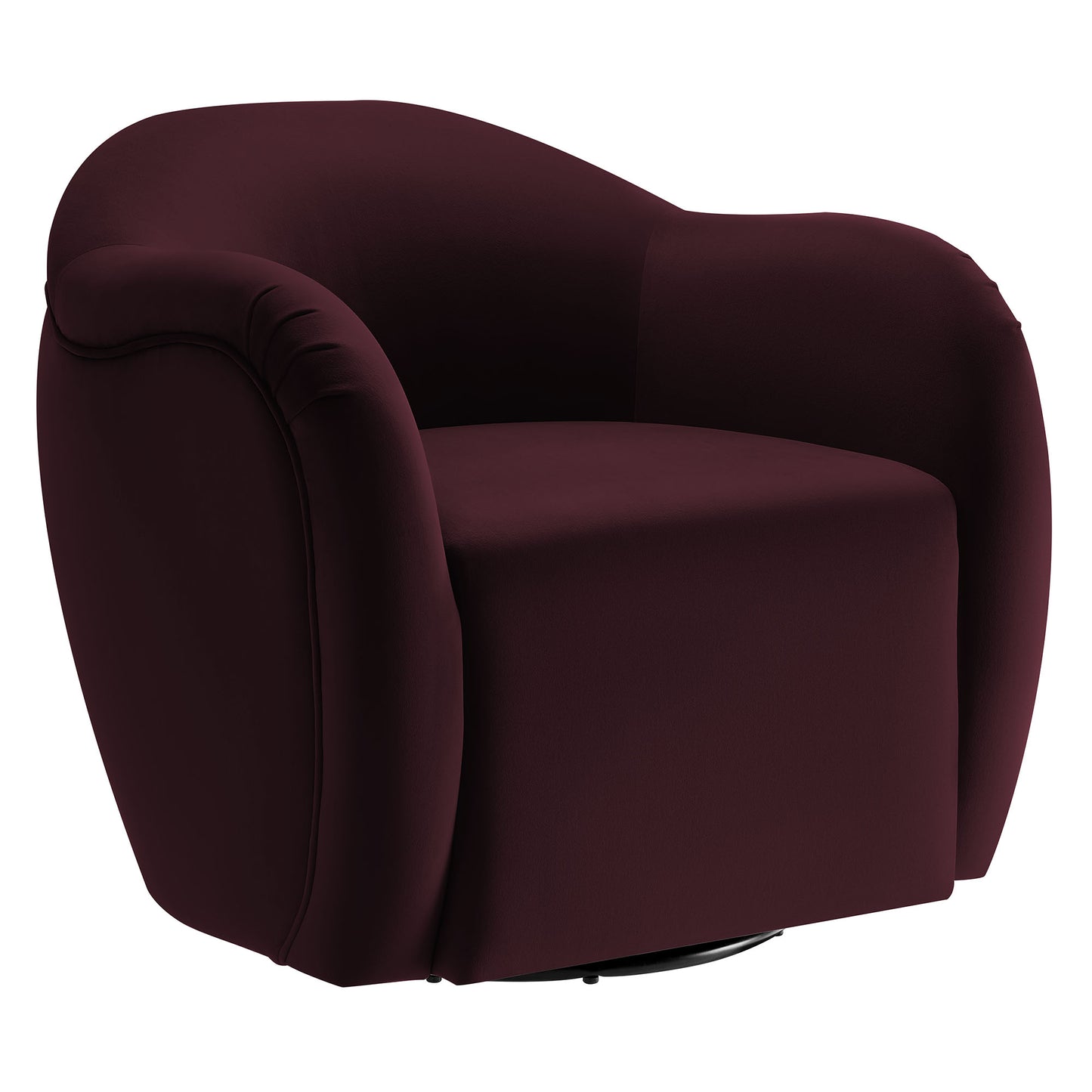 Compose Performance Velvet Swivel Armchair by Furniture For America