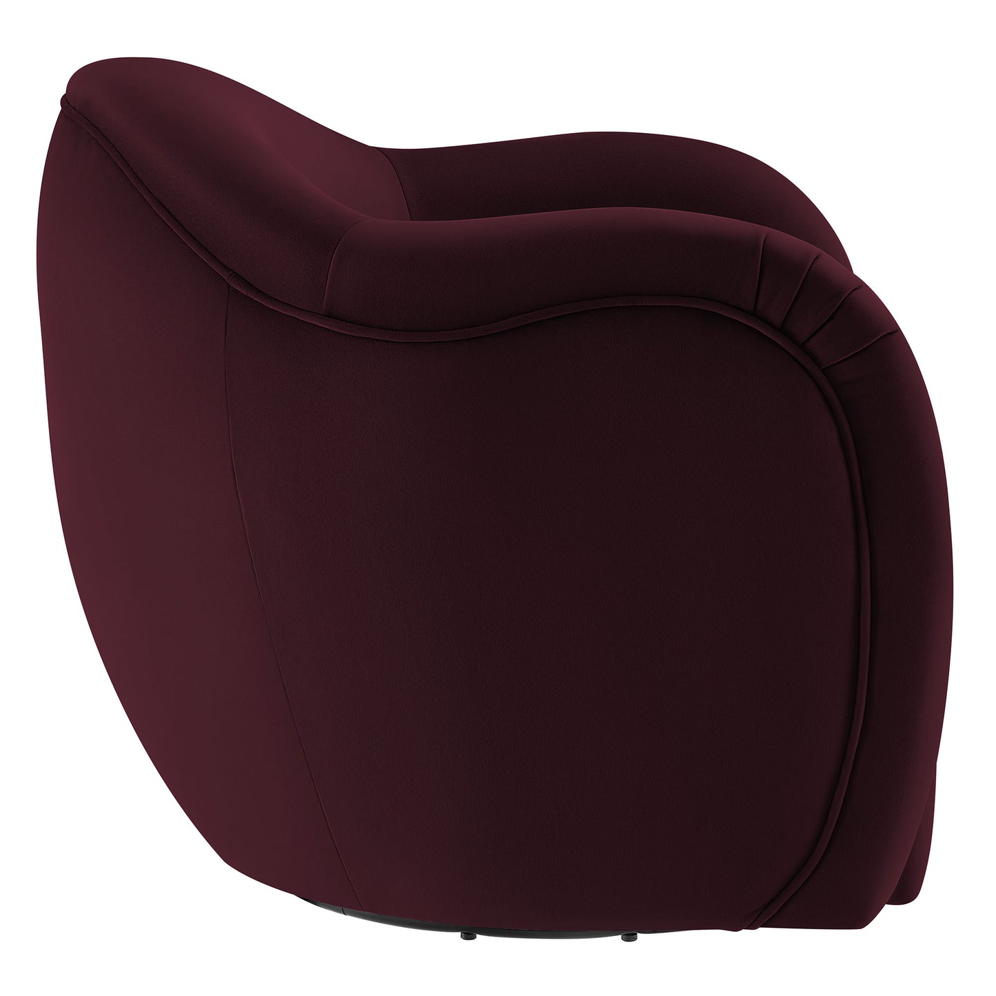 Compose Performance Velvet Swivel Armchair by Furniture For America