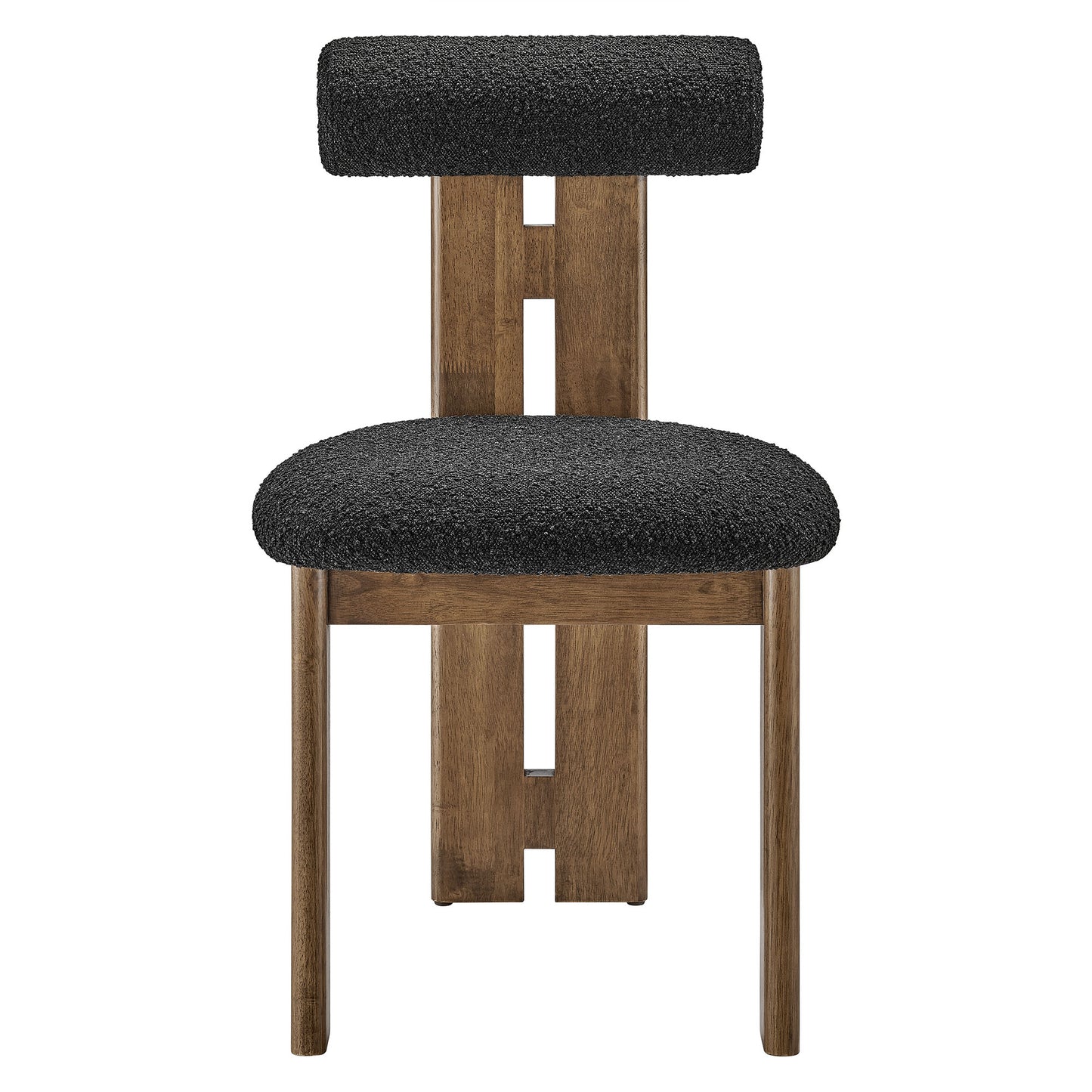 Torian Boucle Fabric Dining Chair Set of 2 by Furniture for America