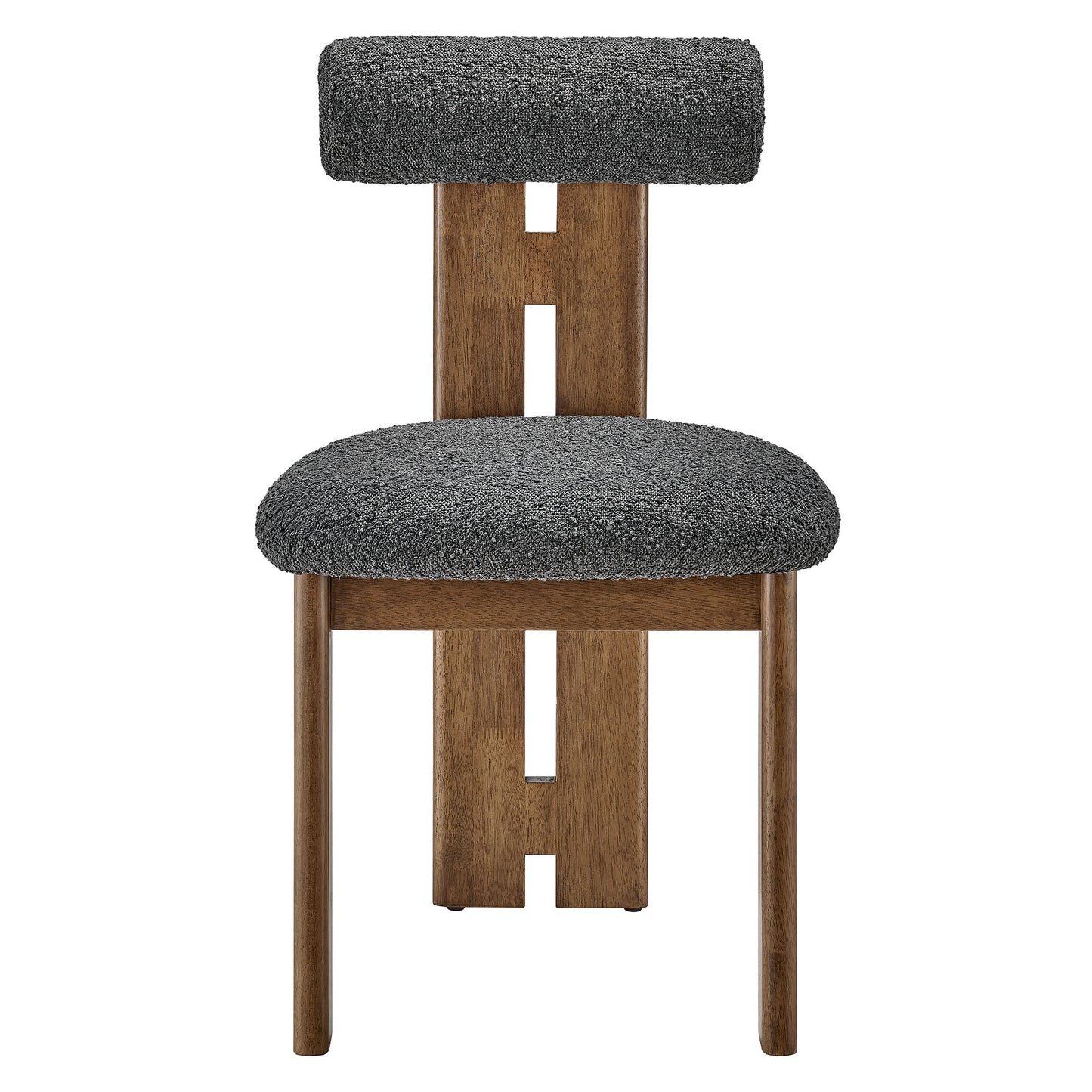 Torian Boucle Fabric Dining Chair Set of 2 by Furniture for America