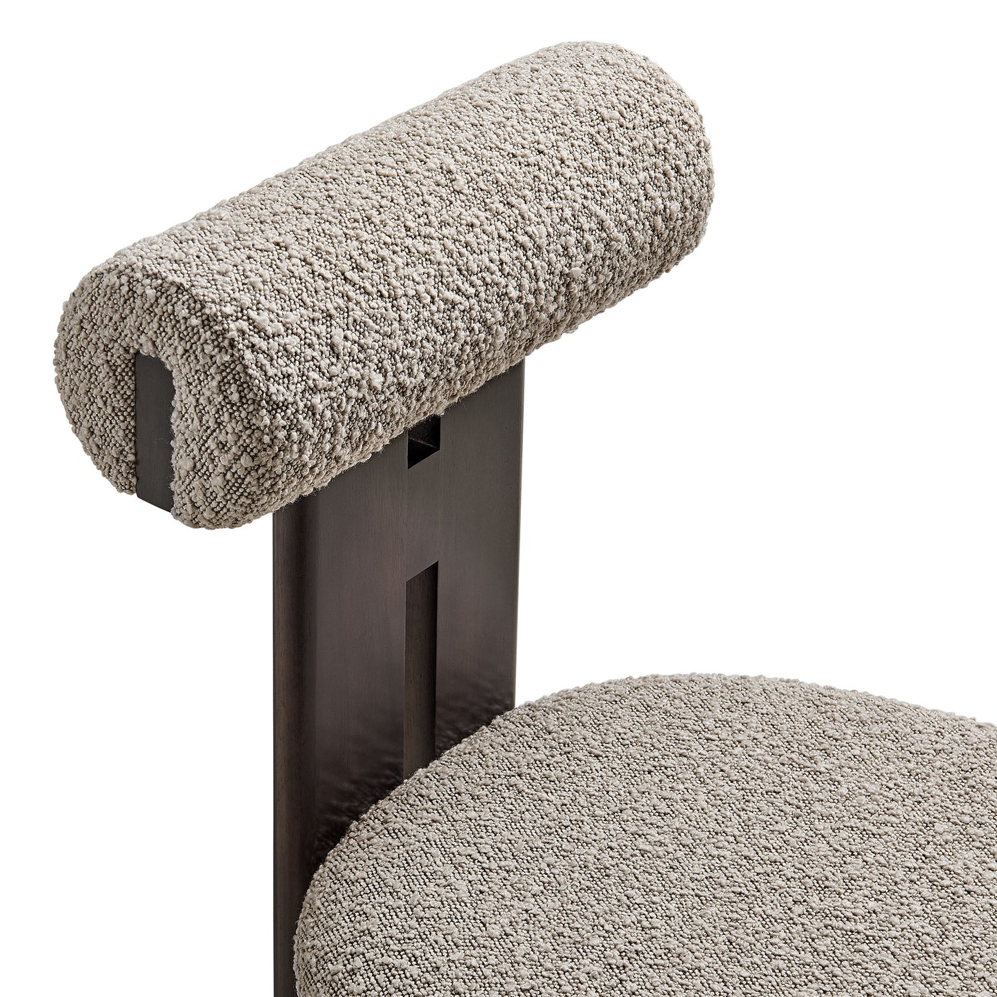 Torian Boucle Fabric Dining Chair Set of 2 by Furniture for America