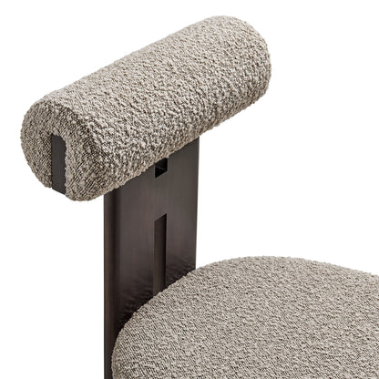 Torian Boucle Fabric Dining Chair Set of 2 by Furniture for America