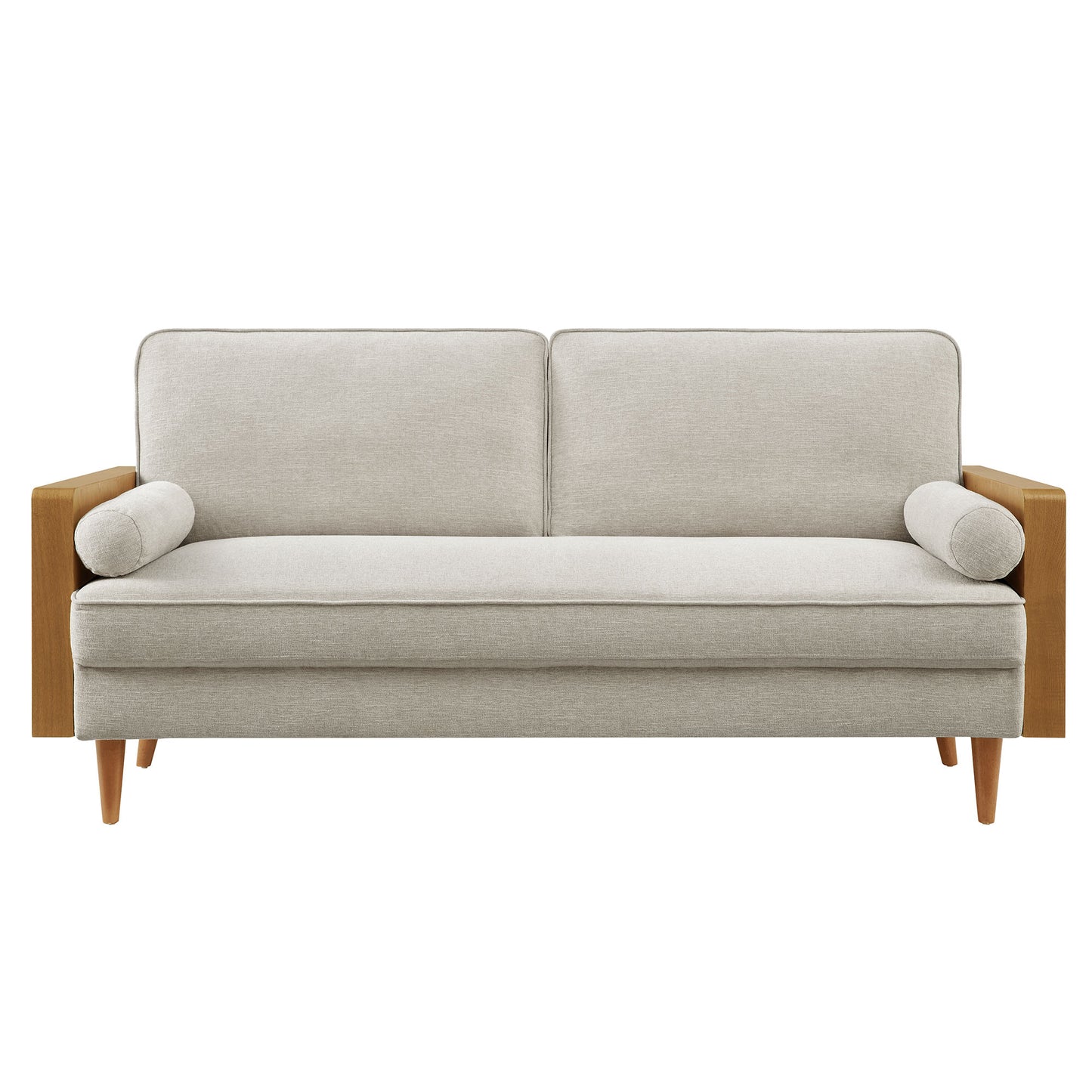 Kellan Heathered Fabric Upholstered Sofa by Furniture for America