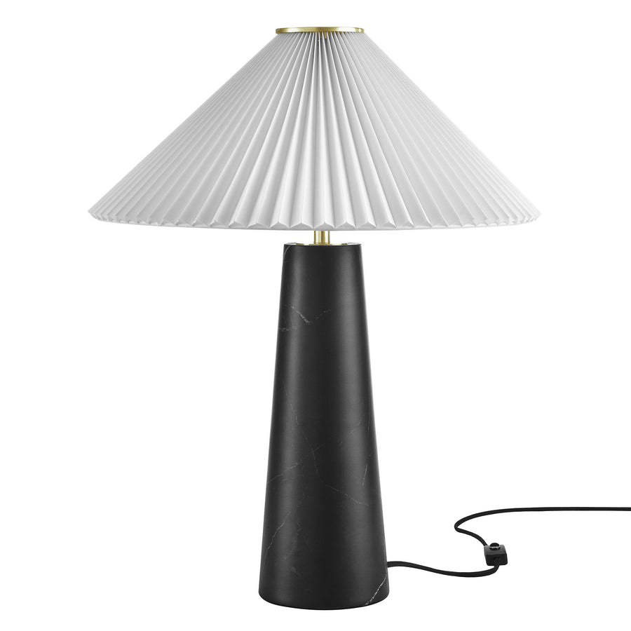 Riaza Marble Table Lamp in Black