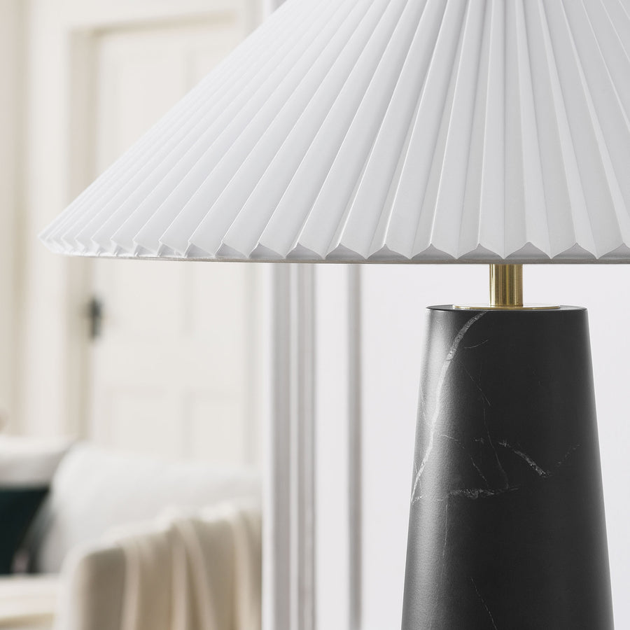 Riaza Marble Table Lamp in Black