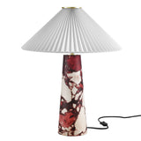 Riaza Marble Table Lamp in Red